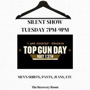 TOP GUN DAY Silent Show Sale - Tuesday 7pm-9pm Men's Shirts Jeans Pants Shorts